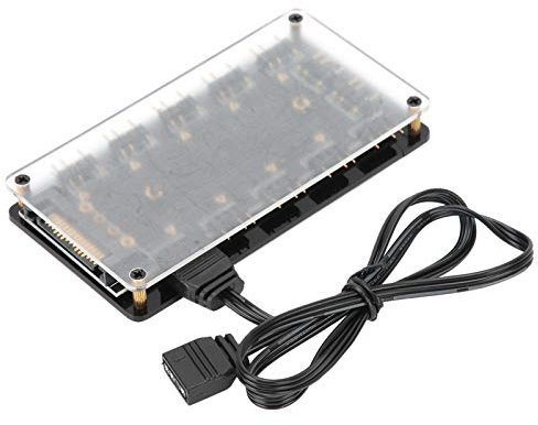 T opiky 5V 3-poliger 10-Port RGB Splitter Hub mit 50CM Verlängerungskabel für ASUS/für MSI für Aura Motherboard