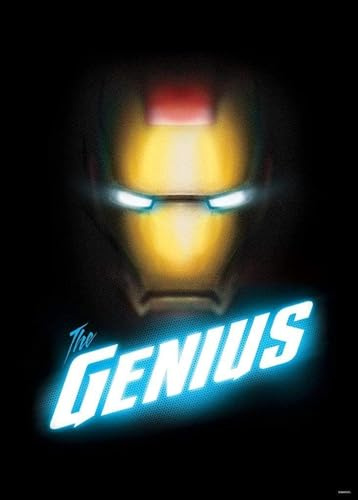 Komar Wandbild von Marvel - Avengers The Genius - Größe: 50 x 70 cm (ohne Rahmen) - Dekoration, Kinderzimmer, Poster, Kunstdruck
