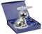 SILBERKANNE Kinderrassel mit Beissring Hund L 7cm Premium Silber Plated edel versilbert in Top verarbeitung. Fertig zum verschenken mit schicker Geschenkverpackung