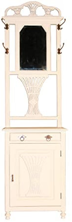 Landhausmöbel Garderobenschrank Rochefort Tür Holz Vintage Look weiß Landhaus