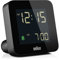 Braun Digital Alarm Clock with Snooze, negative LCD Display, Quick Set, Crescendo Beep Alarm in Black, model BC09B (2 Pack).