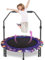 Trampolin Kinder Ø 92cm Mini Kindertrampolin mit Verstellbarer Griff & gepolsterter Sicherheitsabdeckung, Indoor & Outdoor Kleinkind-Trampolin für ab 3 Jahre, bis zu 60kg