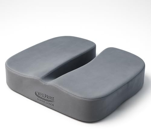 BEST DIRECT Wellprime Painfree Cushion, ergonomisches Kissen, reduziert Druck auf das Steißbein, ideal für Prostata-Probleme, Hämorrhoiden oder Hernien, extra Komfort, Büro, LKW, Auto, Zuhause