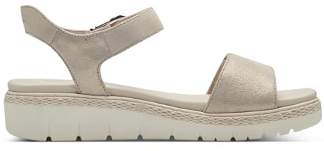 Tamaris Damen Keilsandalen, Frauen Sandalen,Wechselfußbett,Comfort Lining