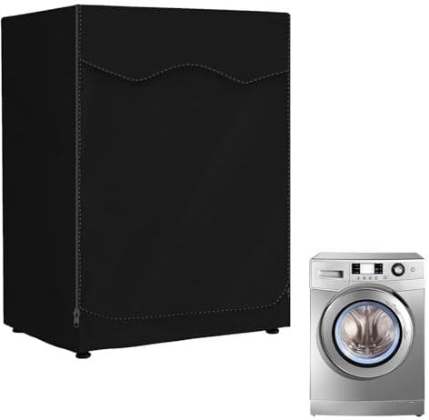 Outdoor Washing Machine Cover, Dryer Cover for Front Load Washer - Waterproof Oxford Cloth With Zipper, XL 85x60x65cm