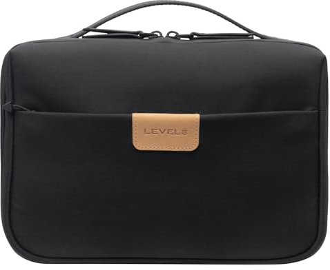 LEVEL8 Trousse de Voyage Grande Trousse de Toilette Claire pour Taille L Conteneur Noir