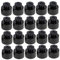 Kisangel 20pcs Hand-pulled Mineral Sports Lids Sport Bottle Lid Replacement Sealing Slim Leakproof Sport Cap Lid Push Pull Replacement Caps Seals Bottle Caps Drinking À Black Pe