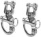 TKSE Manille Pivotante, 2 Pièces Manille Pivotante Marine à Dégagement Rapide, Manilles Universelles Haute Résistance en Acier Inoxydable 316 pour Gréement de Voilier