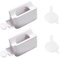 UNVOJL 2 Set Nail Dipping Powder Storage Box Nail Dip Powder Tray Recycling System 2 in 1 Dipping Powder Recycling Container for Nail Art Tool