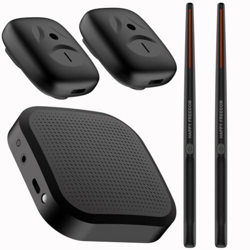 Fiorky Professional Virtual Air Drum Set Pedali elettronici portatili for bacchette for batteria virtuale for principianti Bambini Adulti