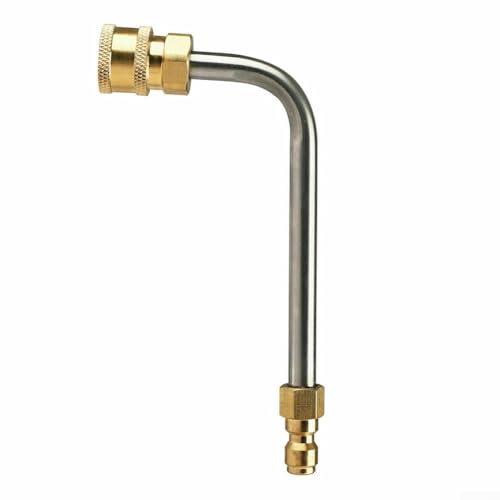 Limpia de forma segura canalones con extensión de lavadora de alta presión, lanza de conexión rápida (90 grados)