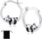 ZEPIQOR Panda Ohrringe für Damen, Silber Panda Creolen Ohrringe für Mädchen, Tier Creolen Ohrringe Niedliche Tier Ohrringe Schmuck Geschenke für Damen Mädchen