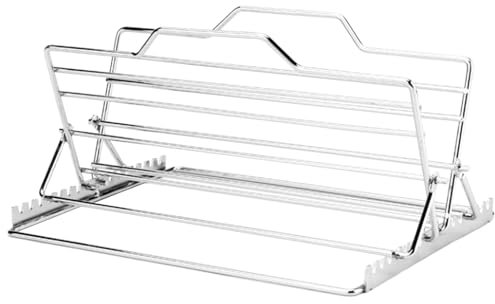 Turkey Rack for Rotisserie - Stainless Steel Roasting Rack | Roasting Rack for Turkey Roasting Rack for Chicken | Adjustable V Shape Turkey Tray | Kitchen Gadgets for Roasting Rack