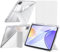 A-BEAUTY Custodia Compatibile con iPad (A16) 11a/10a Generazione (2025/2022) Cover Trasparente Antiurto con Portapenne & Staffe Adattatore, Supporto Trifold 6 in 1 a Forma di Y, Bianco