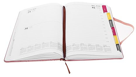 Operitacx Agendabuch 2024 Tagesplaner Schulplaner notizbuch zu machen Jahresplan Notizblock Zeitplan studienplaner schülerplaner Notizbuch zur Planung Studenten Jahresnotizblock Papier Rosa