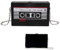 Mtlhbcg Kassette Handtasche Retro Umhängetasche Damen： Radio Handtasche Schräge Schultertasche,Tasche Kassetten Schultertasche,90s Kettenbeutel für 80er 90er Jahre Disco Party Dekoration- Schwarz