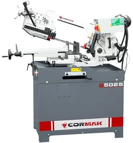 CORMAK Sega a nastro in metallo G5025, 310 mm, con supporto, 72 m/min, sega 1,5 kW