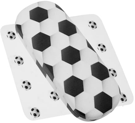 WRITWAA Brillenetui für Kinder mit Fußballmuster, Tragbar, Schützend, Weiß | Hartschale mit Stoffbezug, Aufbewahrungsbox für Jungen und Mädchen, Reise und Zuhause