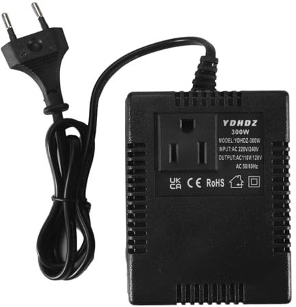 Convertidor de Voltaje de 300 W Transformador de 220 V una 110 V Transformador Reductor Convertidor de Voltaje Adaptador de Viaje Enchufe de la UE
