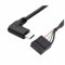 C69 USB Kabel Typ-C Stecker auf 9pin 5pin Header Buchse 50cm – Mainboard Adapter Kabel für PC Computer Intern Anschluss, USB-C Geräte, abgewinkelt, Plug & Play, Schwarz