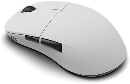 ENDGAME GEAR XM2w 4k v2 Wireless Gaming Maus Weiß – 30K DPI Optischer Sensor, 4000Hz Polling, Claw-Grip Design für mittlere bis größe Hände, leicht (61,5g)