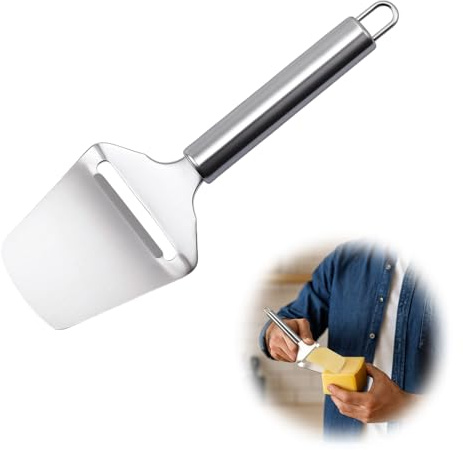 QYHON Käsehobel Edelstahl, Käseschneider & Parmesanhobel Cheese Slicer | Käsehobel , Käseschaber, Mozzarella Schneider & Alternative zu Käsehobel oder Käseschneider mit Draht