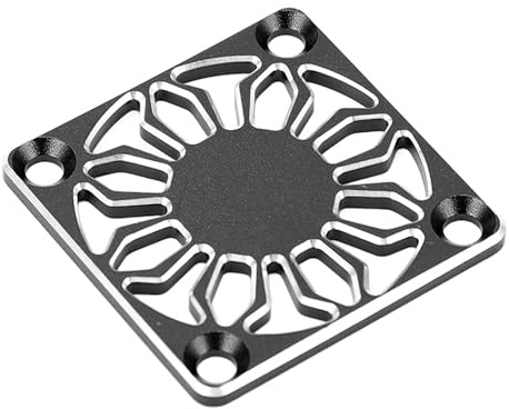 CHICIRIS RC Cooling Fan Cover, Aluminum Fan Cover 30x30mm for RC Motor Heatsink for Enhanced Heat Dissipation (Black)