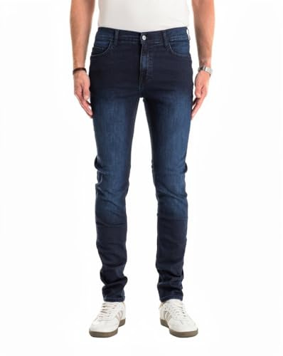 MUSTANG Jeans Herren Frisco Skinny Fit Denim Blue - Hosen Herren - Jeanshosen für Männer - 1017116 5000 801 (Blau)