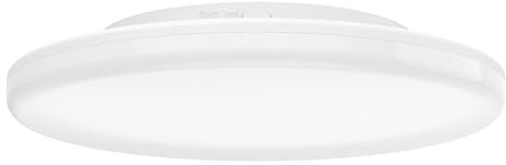 EGLO LED Deckenlampe außen Castagneto, mit Bewegungssensor | Outdoor Deckenleuchte, Außenleuchte Balkon Terrasse, Außenlampe aus Kunststoff in Weiß, IP54, warmweiß - kaltweiß, Ø 31 cm