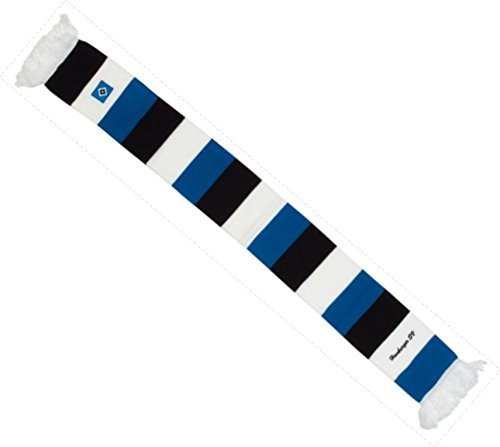 Flaggenfritze Schal Hamburger SV Vereinsfarben - 17 x 150 cm, + gratis Aufkleber