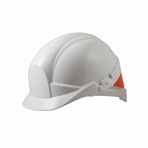REFLEX SAFETY HELMET WHITE C/W ORANGE REAR FLASH