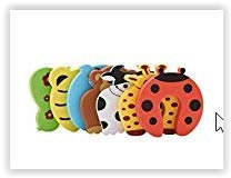 Desconocido Generic Tope para Puerta Protector de Dedo pellizco jamhoo niños Seguridad Colorful Cartoon Animal Espuma Tope para Puerta cojín para bebé Niños Segura Juego de 7