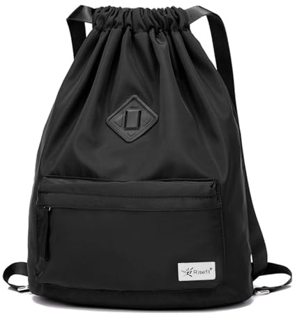 Risefit Waterproof Swimming Bags Drawstring Gym Bags PE Bags String Backpacks for Adults, Kids