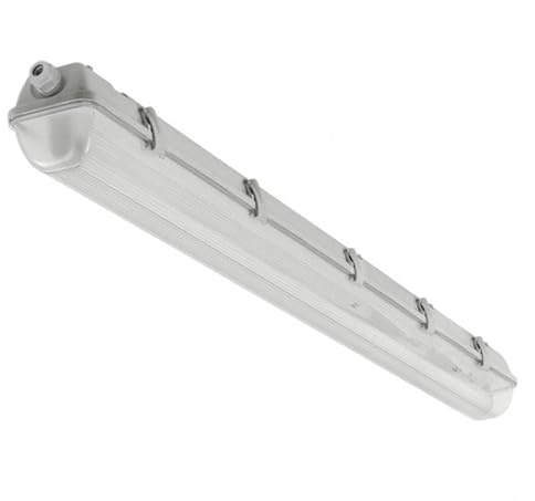 SILAMP - Regleta LED impermeable para tubo LED T8, 120 cm, IP65 (carcasa vacía)