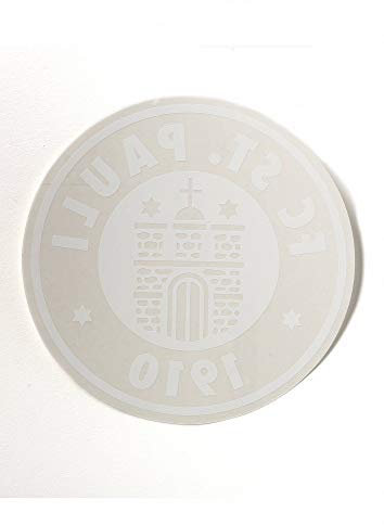 FC St. Pauli Aufkleber, Autoaufkleber XXL, Sticker Logo groß rund weiß Innen- Plus Aufkleber Wir lieben Fußball