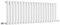 Milano Aruba White Horizontal Single Oval Panel Radiator - 400mm x 1180mm