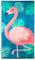 Boland 52551 - Fahne Flamingo, Größe 150 x 190 cm, Polyester, Banner, Wanddekoration, Hängedekoration, Kindergeburtstag, Beach, Party, Mottoparty, Karneval