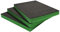 Shadow Foam Easy Peel (600mm x 420mm) | espuma personalizable para organizar cajas de herramientas (Paquete de tres (Profundidad de 50mm), Negro sobre verde)