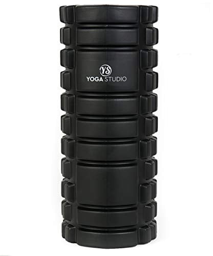 Yoga Studio SMR Trigger Point Grid Foam Massage Roller (Black)