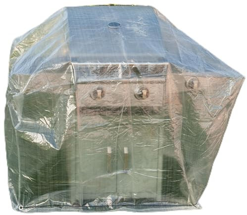 WERKA PRO, Housse de Protection Rectangulaire pour Barbecue et Plancha, Résistante aux Intempéries, Installation Facile avec Œillets en Aluminium, Dimensions 180 x 80 x 120 cm, Couleur Blanc
