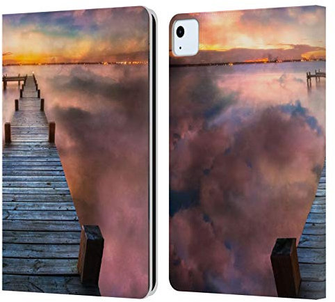 Head Case Designs sous Licence Officielle Celebrate Life Gallery Lac de Nuage Plages 2 Coque en Cuir à Portefeuille Compatible avec Apple iPad Air 2020/2022