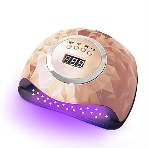 Lampada Unghie UV LED,248W Professionale Fornetto per Manicure/Pedicure Permanente Smalto Semipermanente 4 Timer con 10s/30s/60s/99s Display LED Automatico Sensore