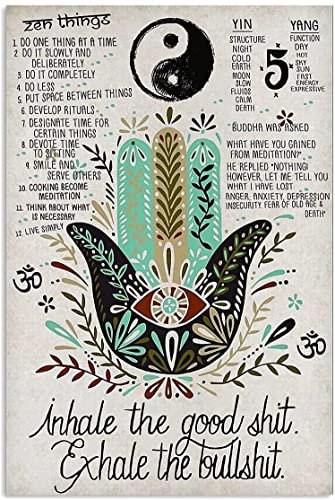 Blechschild Bagua-Karte Vintage Retro Sammlerstück Blechschild Wanddekoration Poster Home Bar Restaurant Garage Cafe Kunst Metallschild Geschenk 30,5 x 40,6 cm