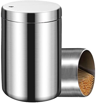 Zahnstocherspender Spender FüR Zahnstocher Toothpick Holder Dispenser Zahnstocherhalter Zahnstocherspender-Halter-Behälter Aus Edelstahl Tragbar Zahnstocherbox FüR Restaurant, Zuhause, KüChe, Bar