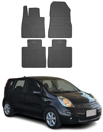 OMAC Fußmatten für Nissan Note 2012-2016 Gummi 4tlg Schwarz | Automatten, Gummimatten, Allwetter, Antirutsch, fahrzeugspezifisches Produkt, wasserdicht