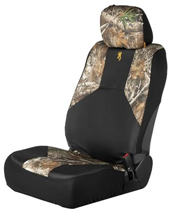 Browning Universelle Vordersitzbezüge, Wasser- und schmutzabweisend, für Pkw, LKW und SUV, Realtree Edge (Excursion), niedrige Rückenlehne (einzeln)
