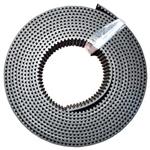 Zahnriemen PU-Breite 10 Mm 15 Mm 20 Mm 25 Mm 30 Mm Polyurethan HTD5M-Zahnübertragungsförderer-Zahnriemen Mit Offenem Ende Und Stahlseil, Schwarz Gummi Antriebsriemen