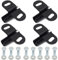 AR-PRO Wheelbarrow Axle Bracket Set (4-Pack) - Compatible with 5/8 Inch Wheelbarrow Axles - 3.27-Inch Wide by 2.17-Inch Long Bracket - Complete Set Includes Bolts and Nuts