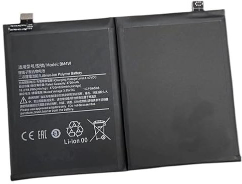 Ukkipower BM4W Internal Ersatz Akku Für Mi 10T Lite 5G Mi Note 9 Pro 5G(3.85V, 4720mAh/18.2Wh)
