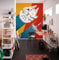 Komar Papier peint photo non tissé - Star Wars Wingman Back to 70's - Dimensions : 200 x 250 cm - Pour chambre d'enfant